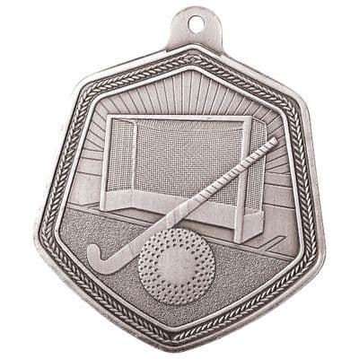 SILVER Falcon Hockey Medal Silver 65mm