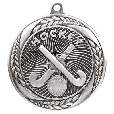 SILVER Typhoon Hockey Medal Silver 55mm