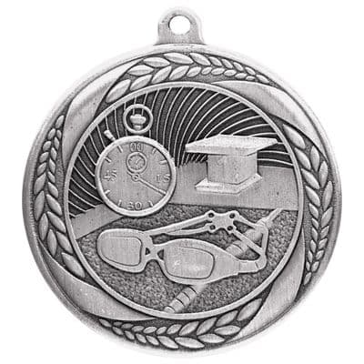 SILVER Typhoon Swimming Medal Silver 55mm