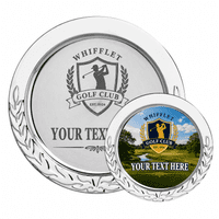 The English Rose Silver Salver 250mm | Personalised Engraved Salver | Dee Sports