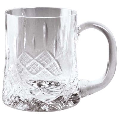 The Saint Bernica Crystal Half Pint Tankard 100mm including etching
