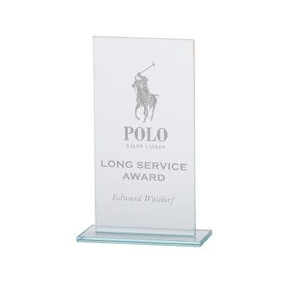 Warrior Jade Glass Award 140mm (5mm Thick)
