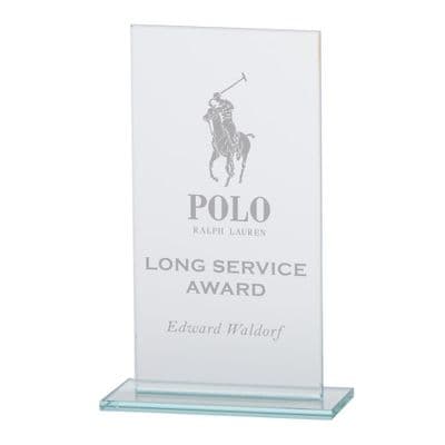 Warrior Jade Glass Award 200mm (5mm Thick)