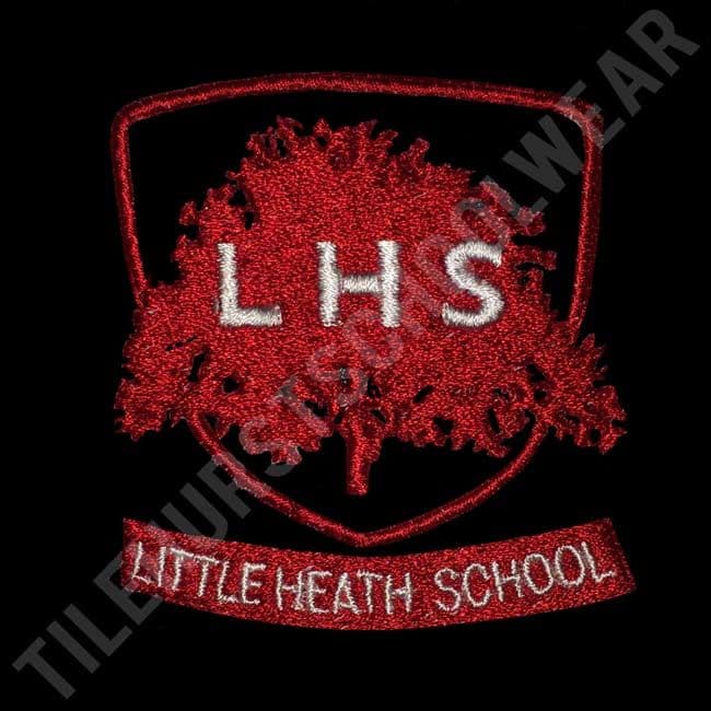 Little Heath School Jumper Red logo