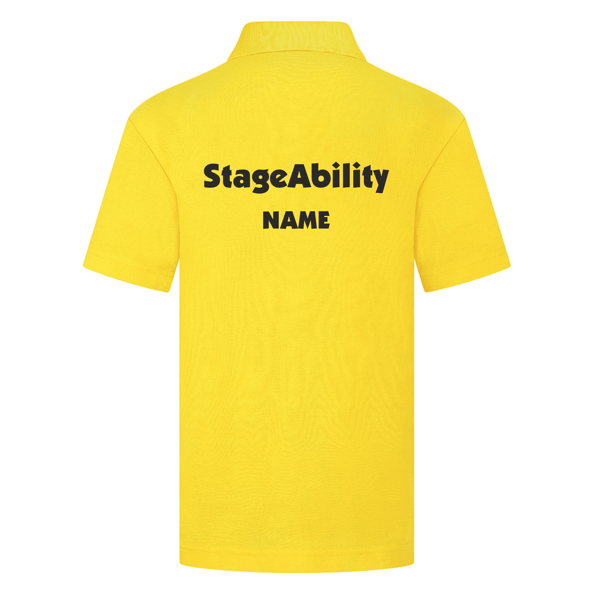 StageAbility Kids Yellow Polo Shirt