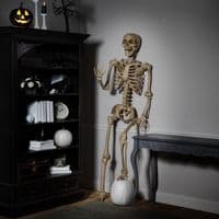 7ft Poseable Skeleton Halloween Decoration Life Size Full Body Bone Prop Indoor