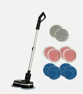 AirCraft PowerGlide Cordless Hard Floor Cleaner With Extra Pads Jet Black