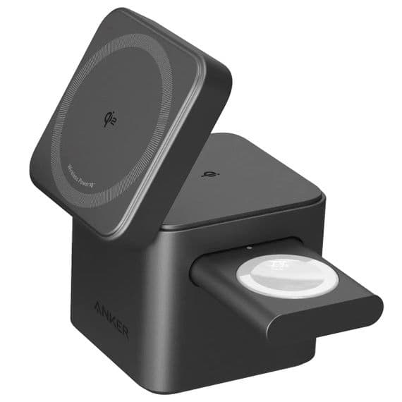 ANKER MagGo 3-in-1 Portable Charging Station with Qi2 | Travel Adapters