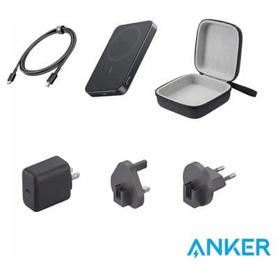 Anker MagGo Travel Bundle 10K Power Bank 40W Charger 60W Cable Case B1664H16