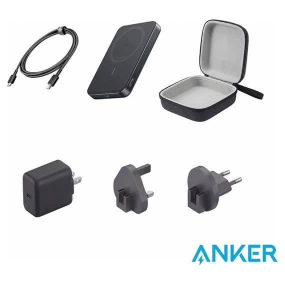 Anker MagGo Travel Bundle 10K Power Bank 40W Charger 60W Cable Case B1664H16