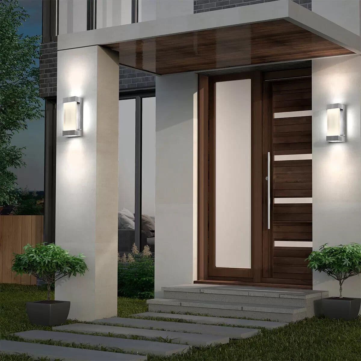 Artika Glacier Integrated LED Outdoor/Indoor Wall Light 3 Way Stream ...