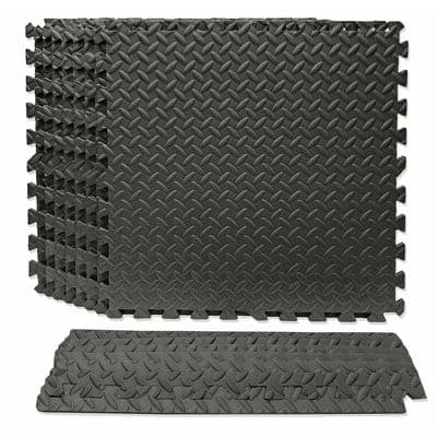 Best Step Microban Interlocking Anti-Fatigue Flooring 8 Pack Gym/Garage/Flooring