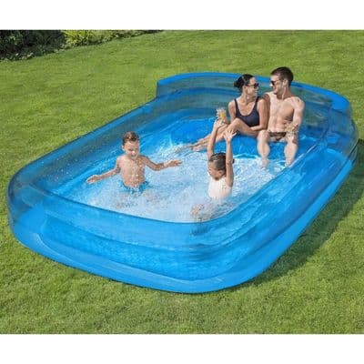 Bestway H2OGO! Family Inflatable Lounge Pool Bench Cup Holders Garden Paddling
