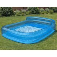 Bestway H2OGO! Family Inflatable Lounge Pool Bench Cup Holders Garden Paddling