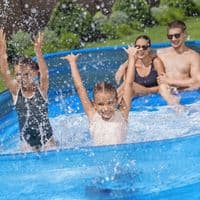 Bestway H2OGO! Family Inflatable Lounge Pool Bench Cup Holders Garden Paddling