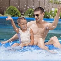 Bestway H2OGO! Family Inflatable Lounge Pool Bench Cup Holders Garden Paddling