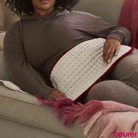 Beurer HK Cosy Electric Heat Pad Red Trim | 3 Heat Settings | Auto Off