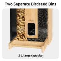 Birdfy Smart Bamboo Bird Feeder with Camera & Solar Panel