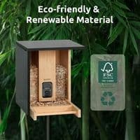 Birdfy Smart Bamboo Bird Feeder with Camera & Solar Panel