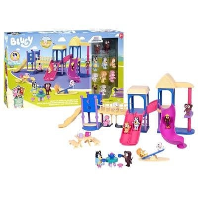 Bluey Playdate Playground Set 24 Pieces 10 Figures Exclusive Winnie Fido 3+