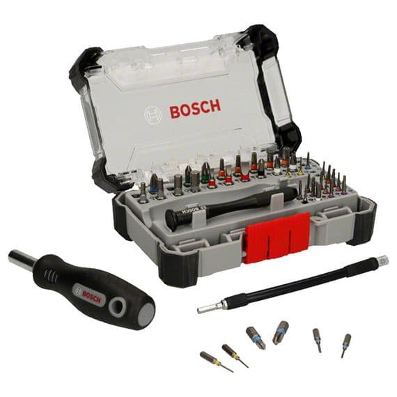 Bosch 43-Piece Precision Screwdriver Bit Set with Flexible Extension Tool Kit