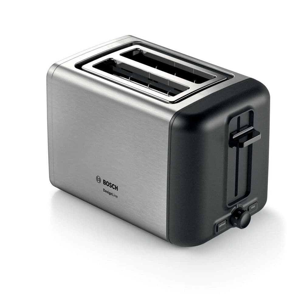 Bosch DesignLine TAT3P420GB Compact Stainless Steel Slot Toaster