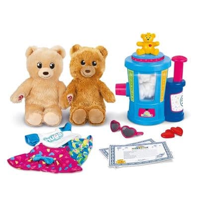 Build-A-Bear Workshop Light-Up Stuffing Station 2 Bears Outfits Hearts Ages 3+
