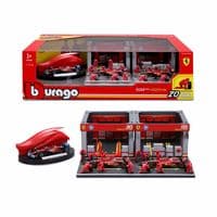 Burago Formula Racing Paddock Playset 1:43 Ferrari, Red Bull, Mclaren, Mercedes