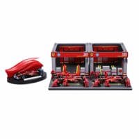 Burago Formula Racing Paddock Playset 1:43 Ferrari, Red Bull, Mclaren, Mercedes
