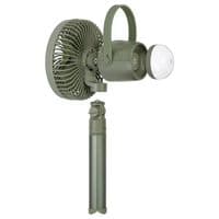 Camelion 2-in-1 Rechargeable Portable Fan & Dimmable LED Light Camping USB-C