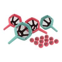 Chillafish Dodgi 4-in-1 Shoot & Catch Game | 4 Rackets, 12 Balls, 1 Target