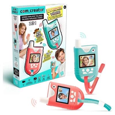Com_Creator Video Walkie Talkies 2 Pack Age 5+ Kids Video Voice Chat