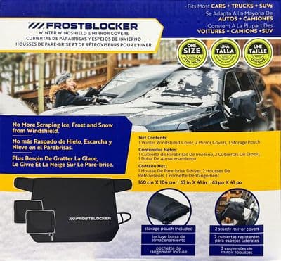 Delk Frostblocker Windshield & Mirror Cover Window Protection Shield Cover Frost