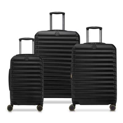 Delsey Helium Edge 2.0 Hardside 3-Piece Set Black Spinner Luggage
