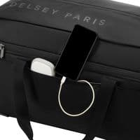 Delsey Paris Torrent Rolling Duffel Bag Waterproof Bag Travel Luggage Black