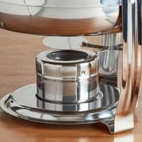 Denmark 8.5L Round Stainless Steel Chafing Dish with Glass Lid & Holder