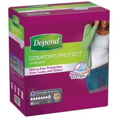 Depend Comfort Protect Incontinence Pants Women Small/Medium or Large