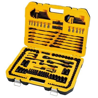 DEWALT 184 Piece Mechanics Tool Kit Spanner Socket Ratchet Set