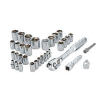 DeWALT 34 Piece Mechanics Tool Set Tooth Ratchet Socket Drive 1/4 IN AND 3/8 IN