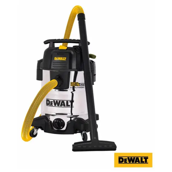 DeWalt 38L Wet Dry Vacuum Stainless Steel 750W StealthSonic DXV38S-QTC