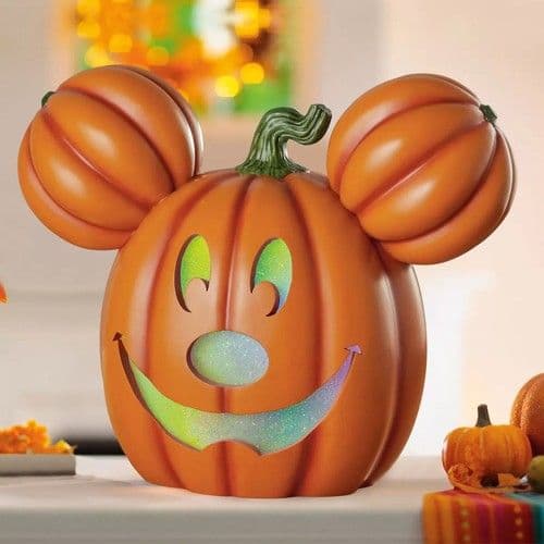 Disney 20 Mickey or Minnie Light-Up Halloween Pumpkin Music & Timer