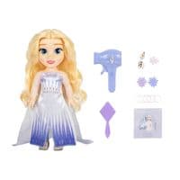 Disney Princess Large Doll and Hair Play Set Elsa,Ariel,Rapunzel,Belle,Moana