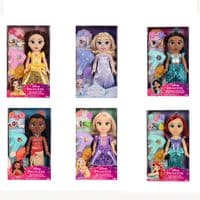 Disney Princess Large Doll and Hair Play Set Elsa,Ariel,Rapunzel,Belle,Moana