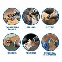 Dremel 4250 Multi-Tool Kit with 3 Attachments, 45 Accessories & EZ Wrap Case