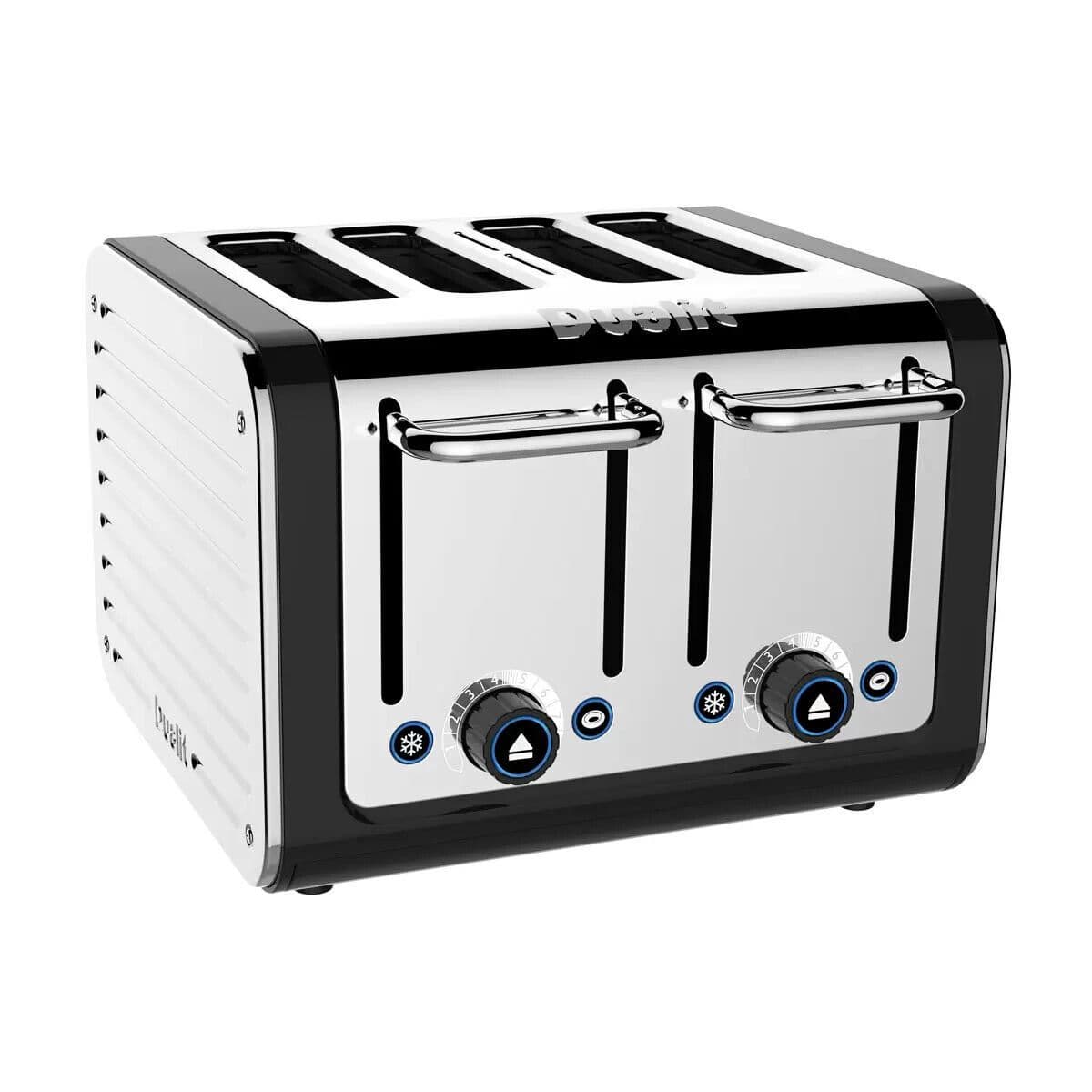 Dualit Architect 1 5L Kettle and 4 Slice Toaster Set Polished S/S Black