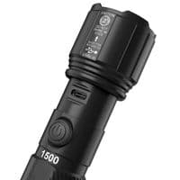 Duracell 1500 Lumen Hybrid LED Flashlight Set 4 Pack USB-C Rechargeable