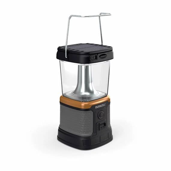 Duracell 3000 Lumen Lantern Rechargeable Solar USB QI Outdoor Camping Light