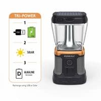 Duracell 3000 Lumen Lantern Rechargeable Solar USB QI Outdoor Camping Light