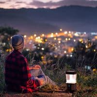 Duracell 3000 Lumen Lantern Rechargeable Solar USB QI Outdoor Camping Light