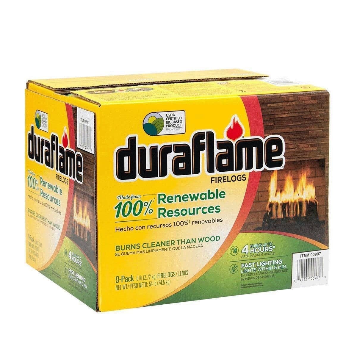 Duraflame Natural Firelogs 9 x 2 72Kg Pack BNIB